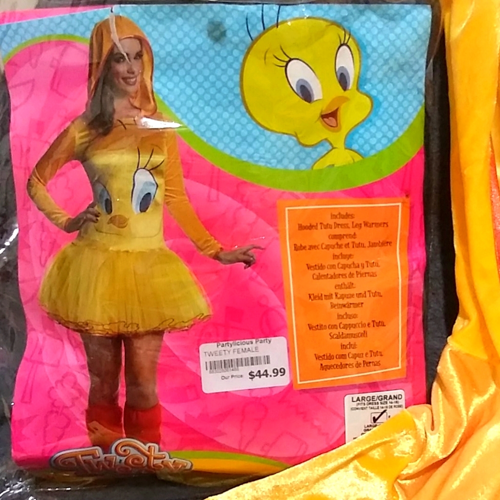 Adult Tweety Costume Large